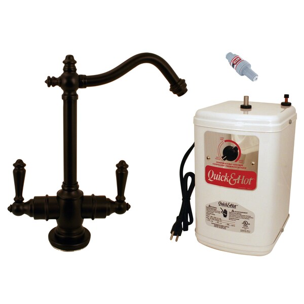 Westbrass Victorian 9" Hot and Cold Water Dispenser and Tank in Oil Rubbed Bronze D205HFP-12 - main